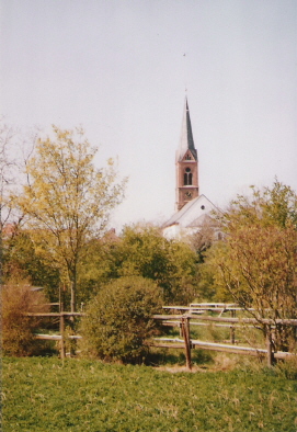 Blick auf die Kirche